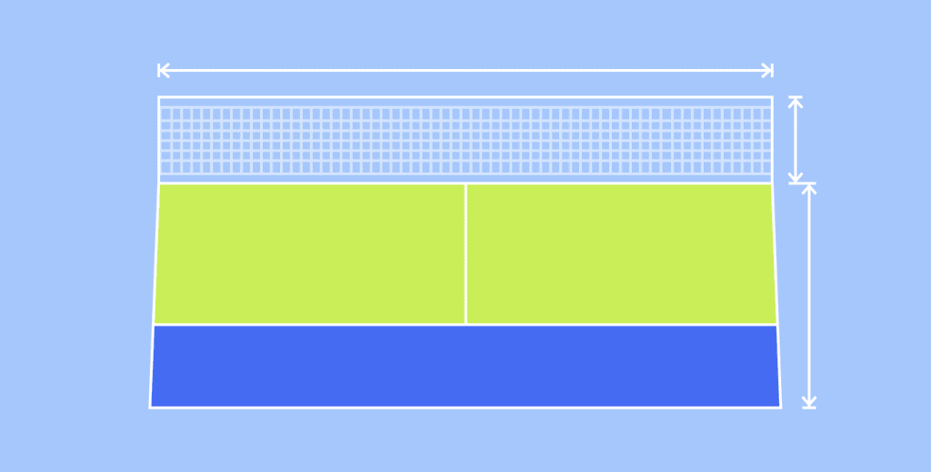 Стандартные размеры корта для падел-тенниса