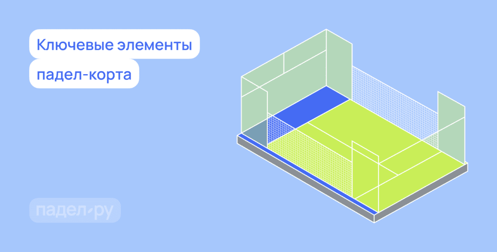 основные элементы падел корта
