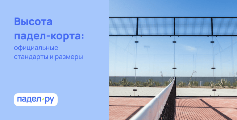 Высота падел-корта: официальные стандарты и размеры