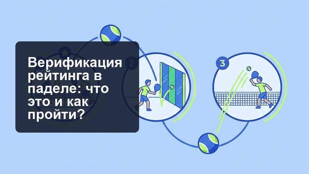 Верификация уровня в паделе: как работает рейтинг Верификация уровня в паделе: как работает рейтинг
