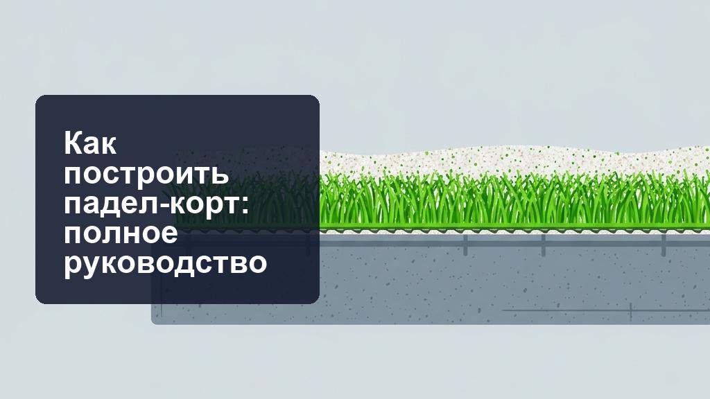 Строительство падел кортов: детальное руководство как построить корт Строительство падел кортов: детальное руководство как построить корт