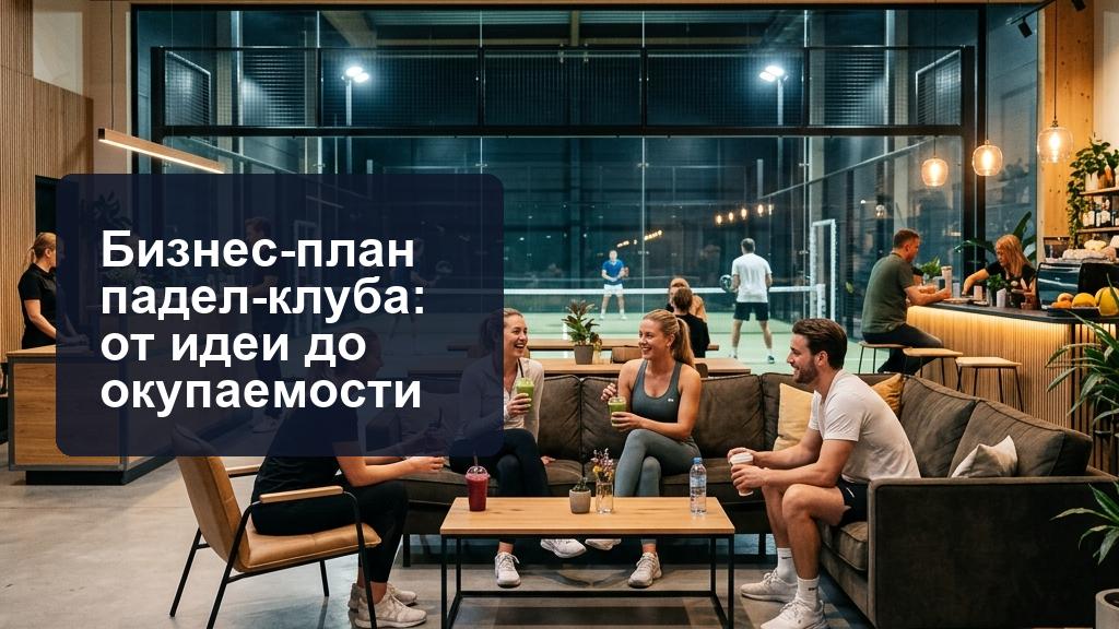 Бизнес-план падел клуба: как открыть и этапы окупаемости Бизнес-план падел клуба: как открыть и этапы окупаемости