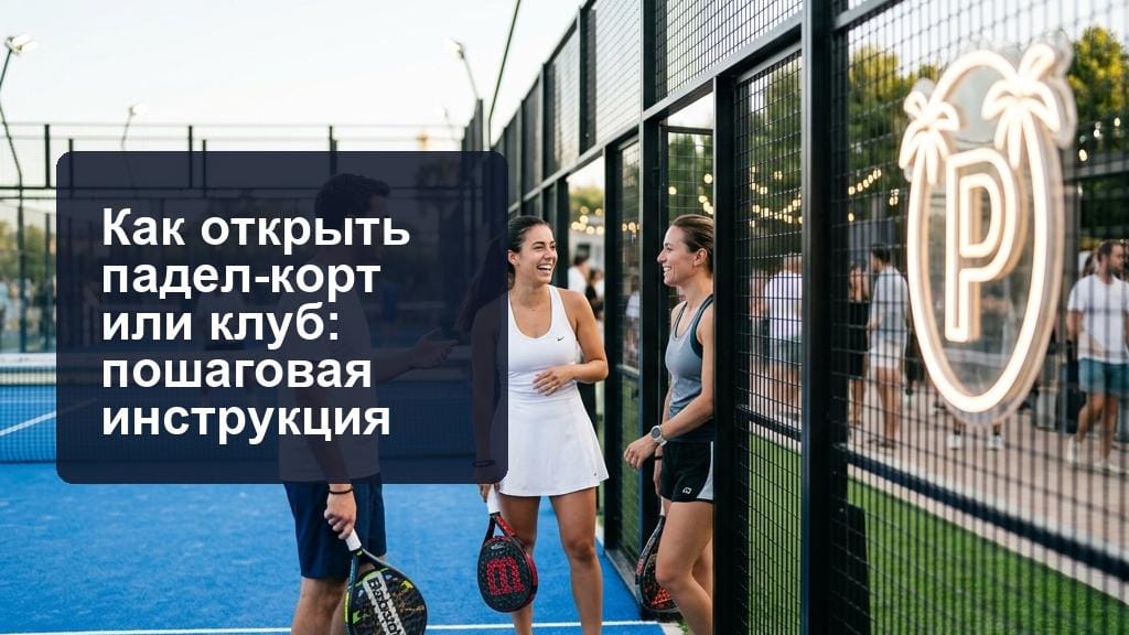 Как открыть падел клуб: стоимость и пошаговая инструкция Как открыть падел клуб: стоимость и пошаговая инструкция