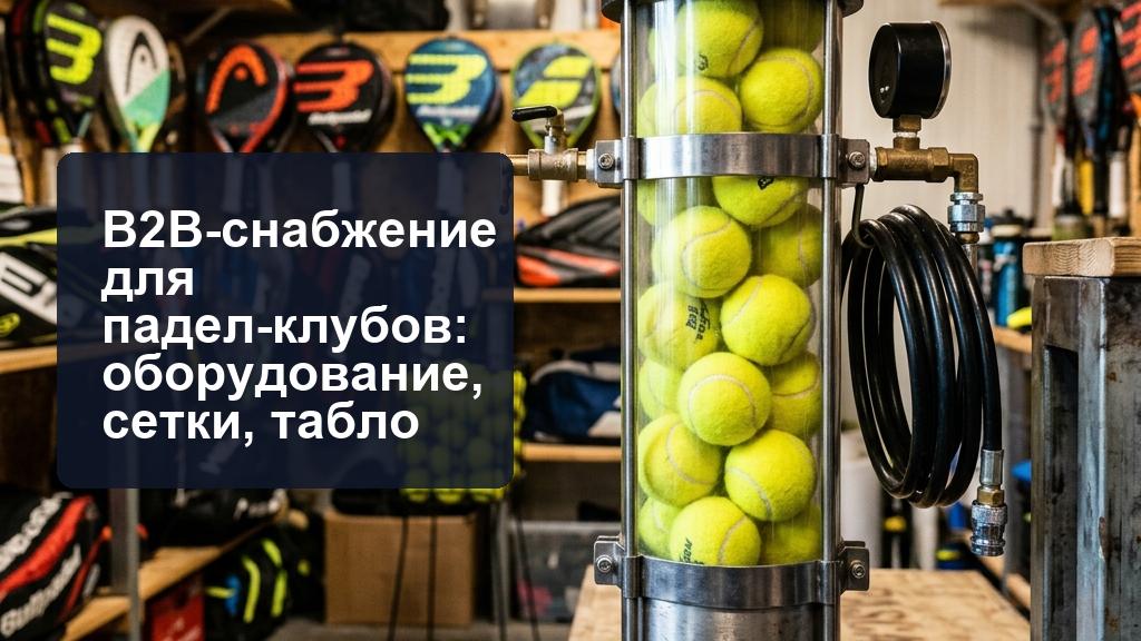Оборудование для падел-клуба: инвентарь и B2B-снабжение Оборудование для падел-клуба: инвентарь и B2B-снабжение